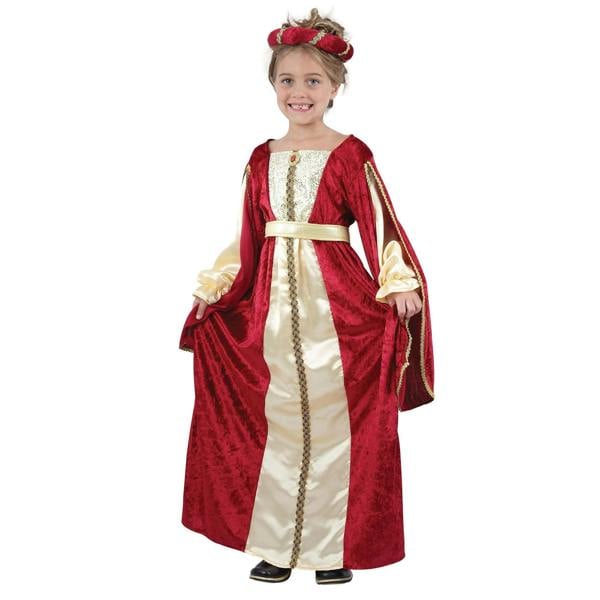 Bristol Novelty Childrens/Girls Regal Princess Costume - Red/Gold