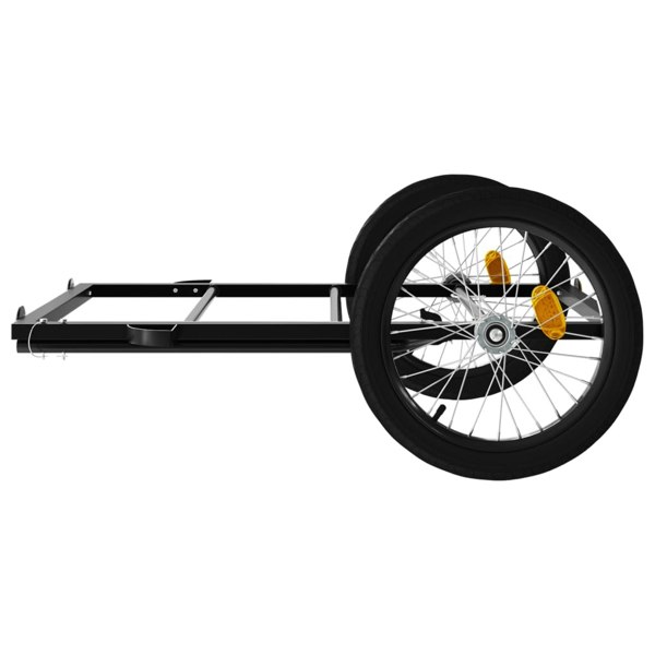 Berkfield Bike Cargo Trailer Black 135x68x37 cm Iron