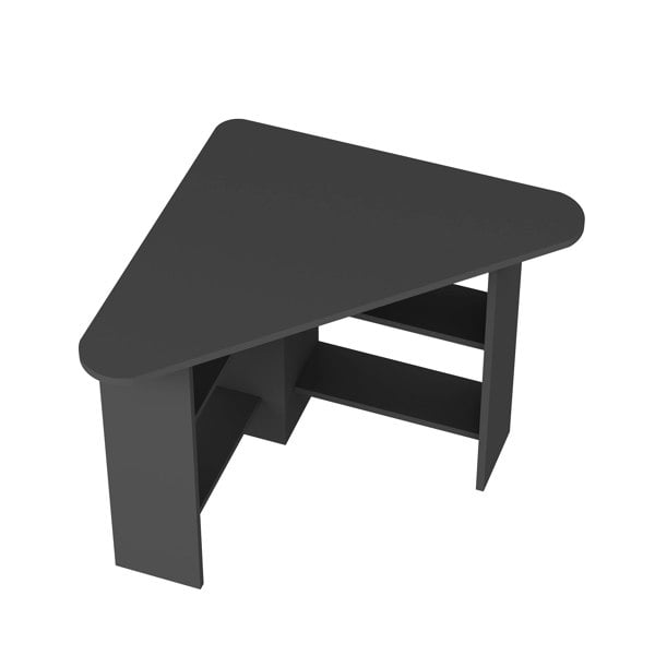 Destina Home Corner Computer Desk with Shelves-Gredos