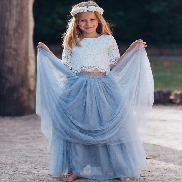 Girl in beautiful dress