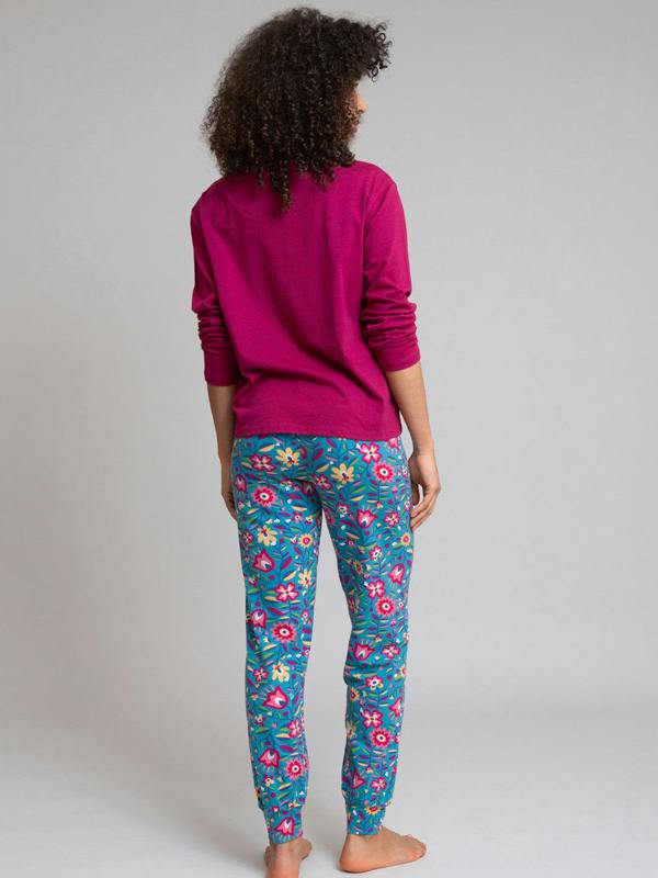 Kite Womens Organic Folksy Bloom Lyme Cuffed Loungers