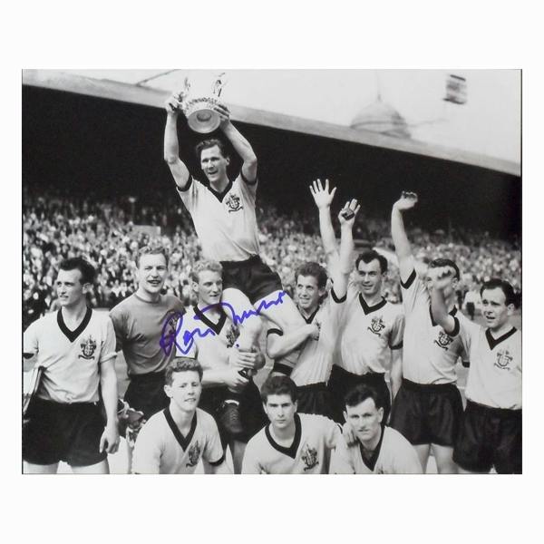 Ron Flowers signed Wolves FA Cup Final photo — Unframed