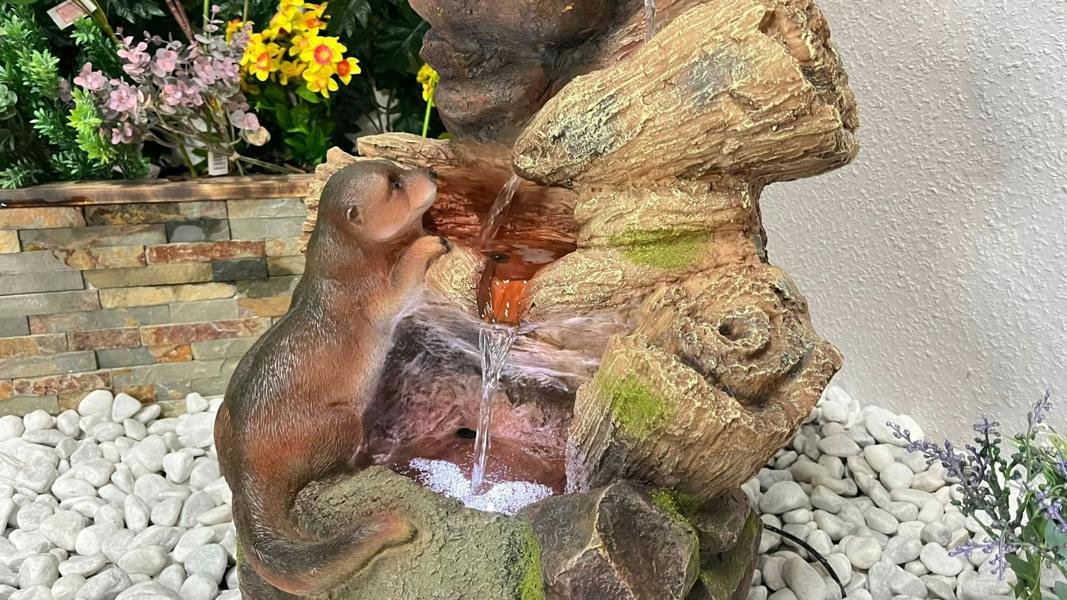 Tranquillity Water Features Curious Otters Animal Animal Fountain Water Feature