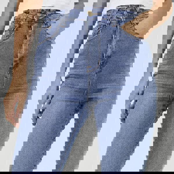 Brave Soul Indigo Ripped Skinny Jeans - Indigo Image 4