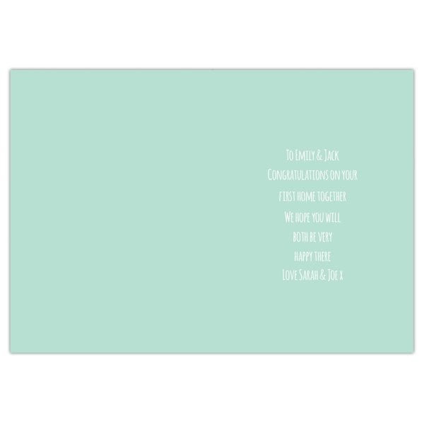 Personalised Memento Company Personalised New Home Card