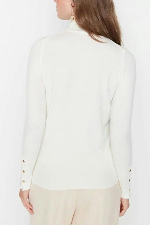 WOVCOR Mercerized Look Basic Knit Sweater