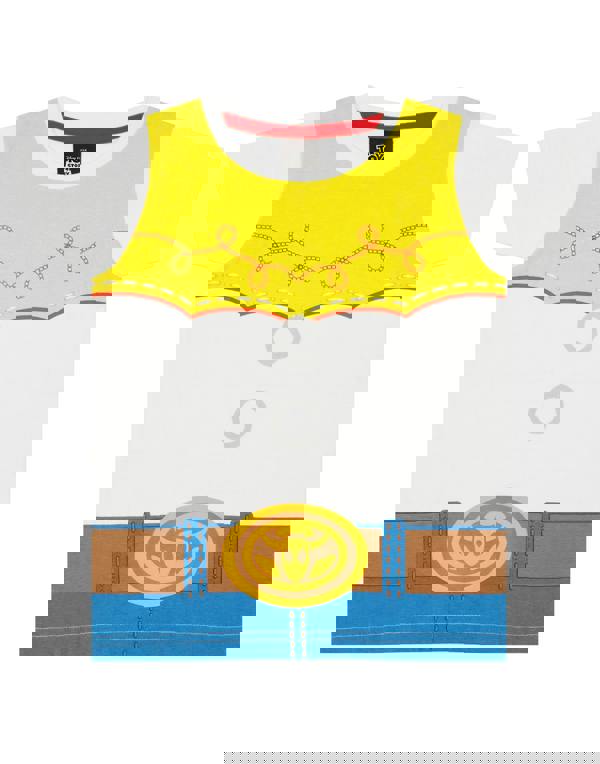 Disney Girls Black Jessie Short Sleeve Long Leg Pyjama Set