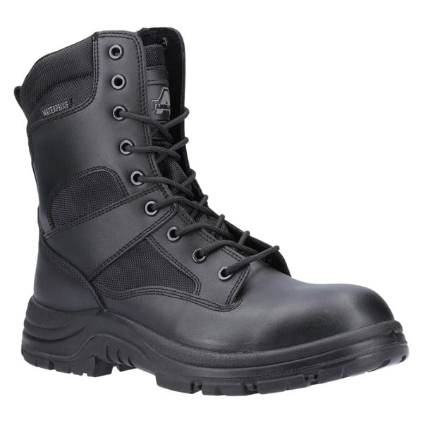 Amblers Safety Combat Hi-Leg Waterproof Metal Free Men's Safety Boots in Black