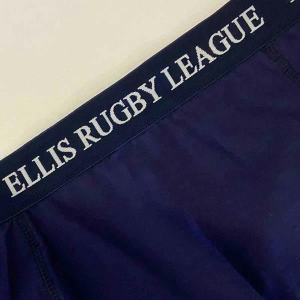 Ellis Rugby Rugby League Boxer Trunks by Ellis Rugby - Navy Tackle
