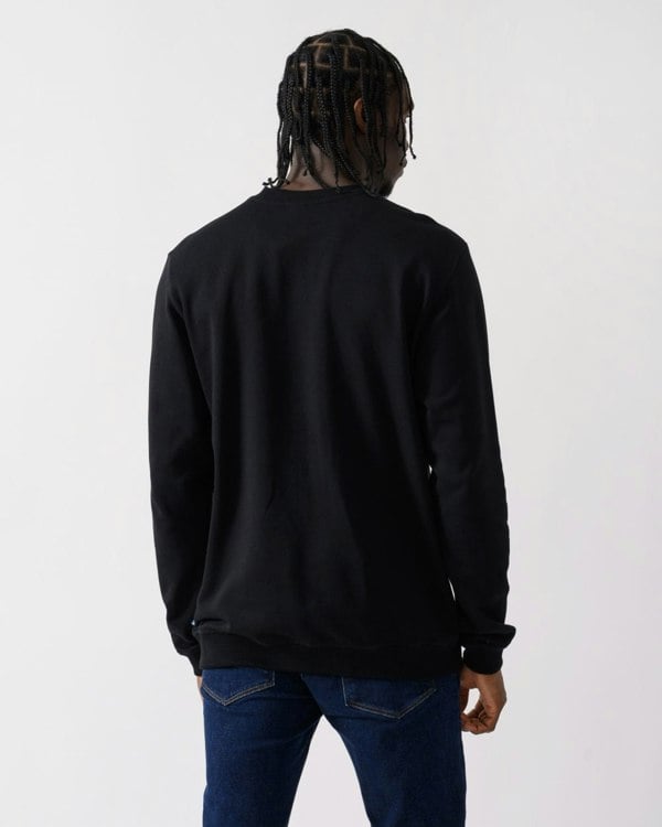 Fjallraven 1960 Logo Badge Mens Sweatshirt - Black 550