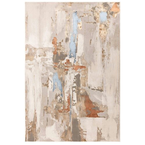 Asiatic The Rug Edit Miro Metallic Border Beige Area Rug