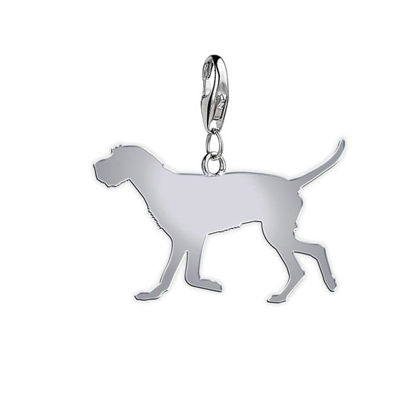 Wirehaired Vizsla Silhouette Silver Charm - MYLEE London