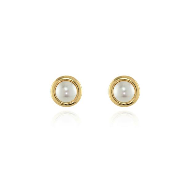 Cachet London Pablo Pearl Gold Clip On Earrings