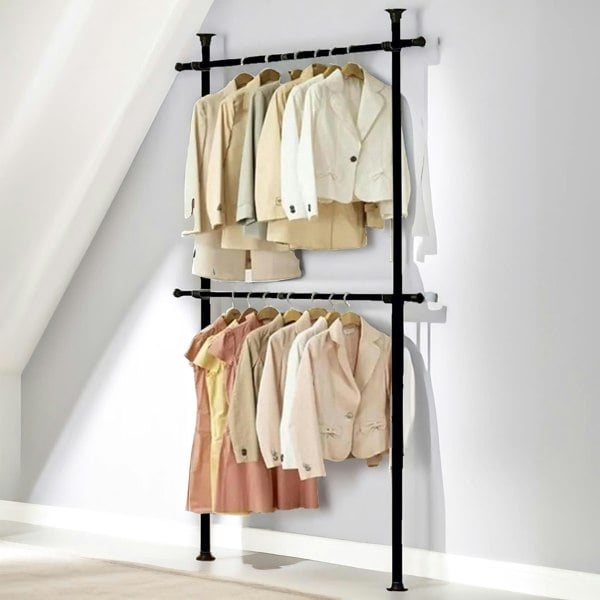 Rafaelo Mobilia Adjustable Telescopic Heavy Duty Clothes Rail