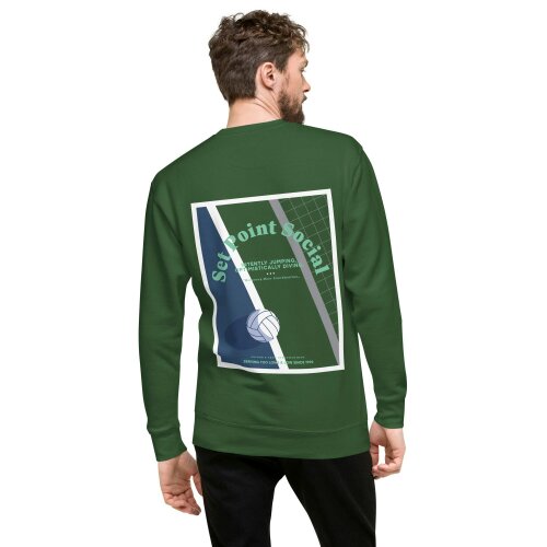 Anchor & Crew Set Point Social Volleyball Club League Organic Cotton Sweatshirt