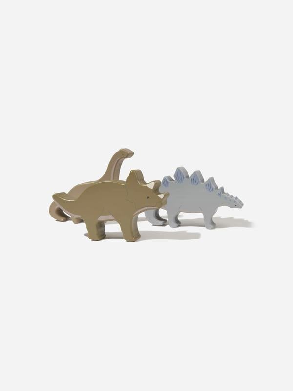 Konges Slojd Konges Sløjd Baby Boys Wooden Stackable Dino Blocks in Multicolour