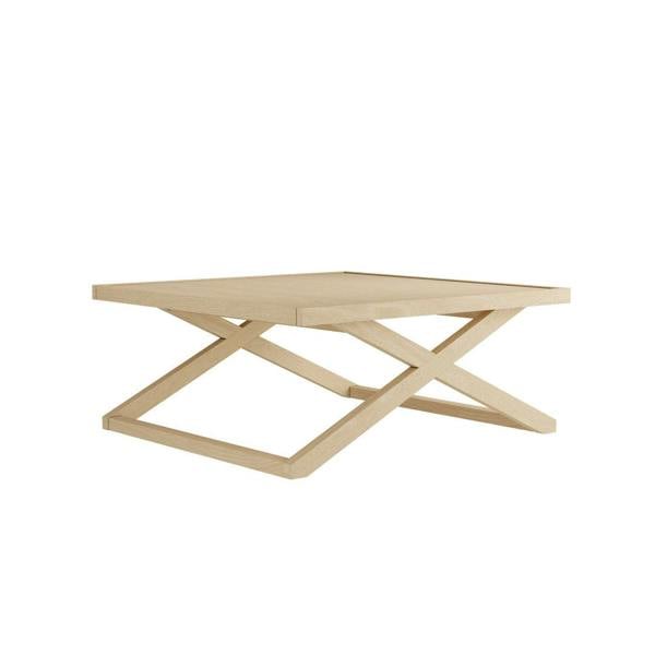 Wyld Haus Enniscorthy Small Blonde Coffee Table X Frame