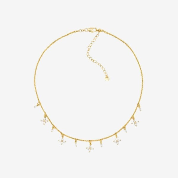 Uchi & Soto Kinmokusei Gold Floral Necklace