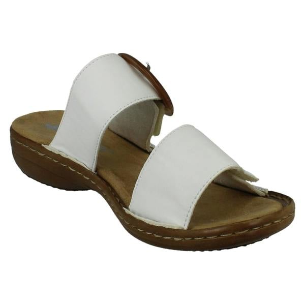 Rieker Ladies Rieker Slip On Adjustable Strap Summer Mules 60894
