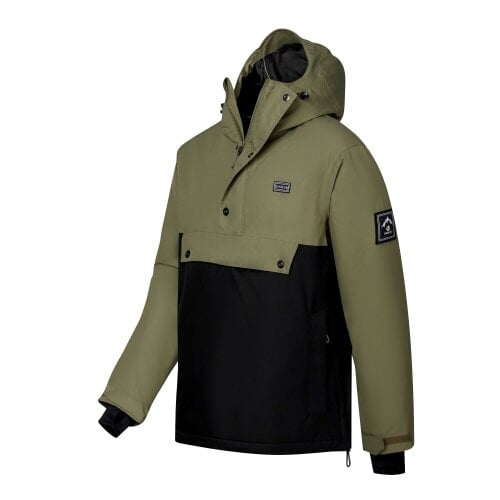 Dare 2B Mens Freeride III Overhead Ski Jacket - Black/Martini Olive