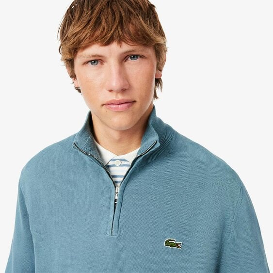 Lacoste AH1980 Quarter Zip Cotton Knit