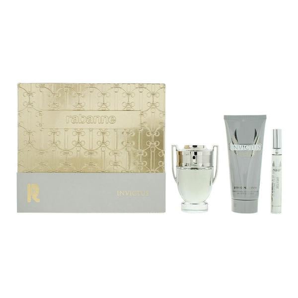 Invictus Rabanne Invictus 3 Piece Gift Set: Eau de Toilette 50m - Eau de Toilette 10ml - Shower Gel 100ml