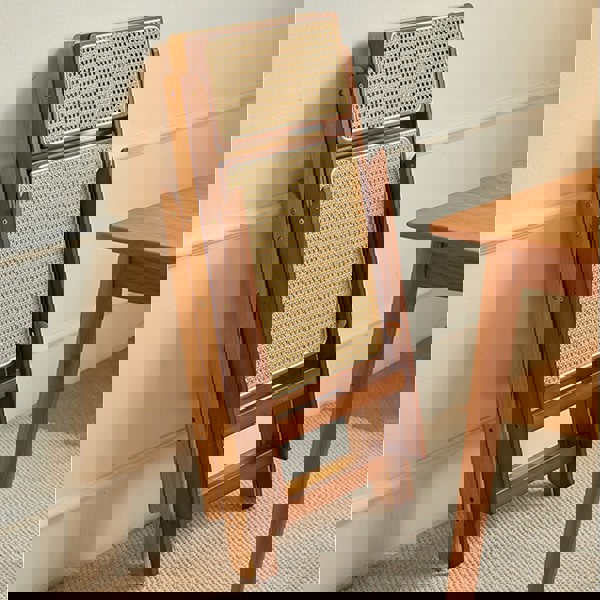 Sharon Foldable Rattan Dining Chair, Bamboo-Rit Concept-Rit Concept