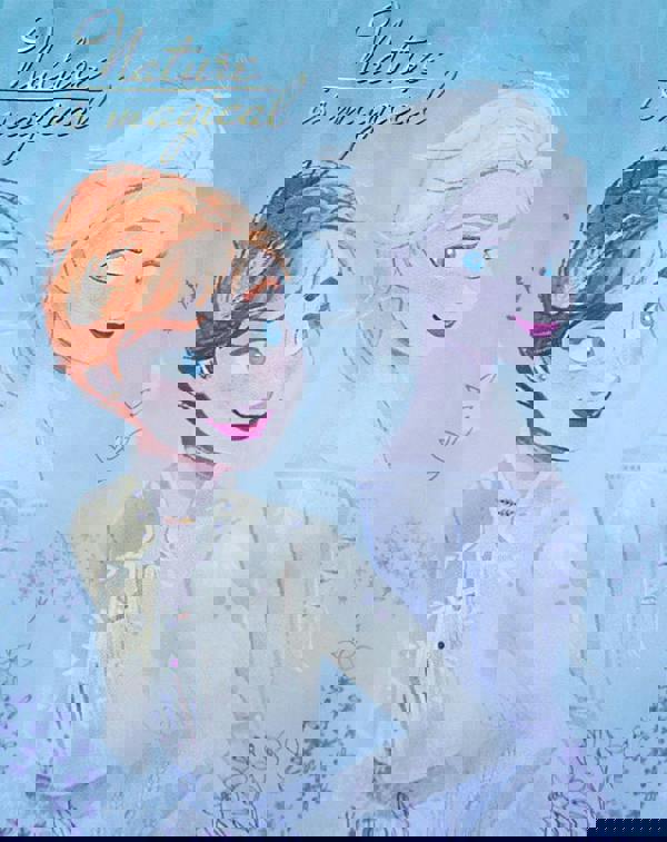 Disney Unisex Kids Blue Anna, Elsa Drawstring Bag (One Size)