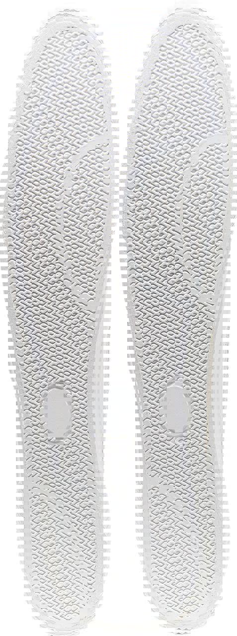 Rocket Dog Cheeryful Womens Slip On Casual Trainers Shoe, white sole with textured pattern and circular design elements.