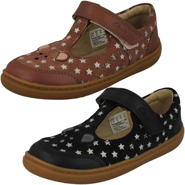 Clarks Girls Clarks Mouse Detailed Mary Jane Shoes Flash Mouse