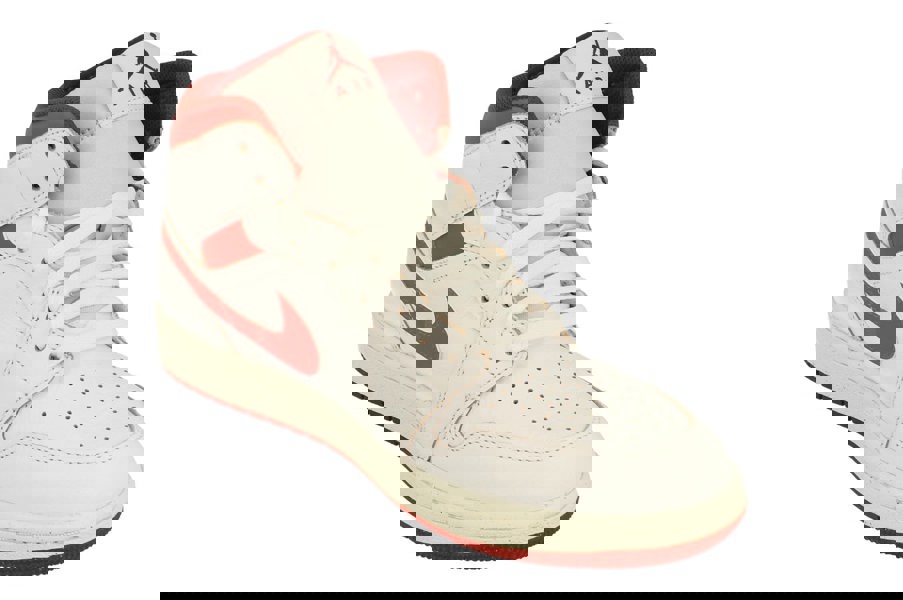 Nike Air Jordan 1 Mid SE Mens Trainers Fj3458  160 - White Lobster Dune Red Sail 160 - Photo 3