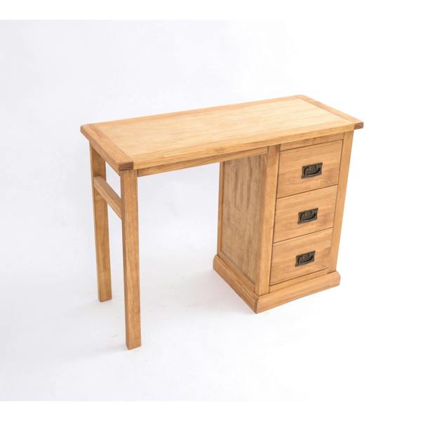 Cabinet Bits Lucca 3 Drawer Desk - Dressing Table Brass Drop Handle