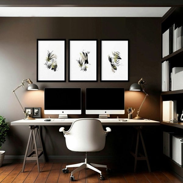 Wall pictures for office | set of 3 wall art prints