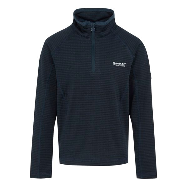 Regatta Childrens/Kids Berley Half Zip Long Sleeved Top - Navy