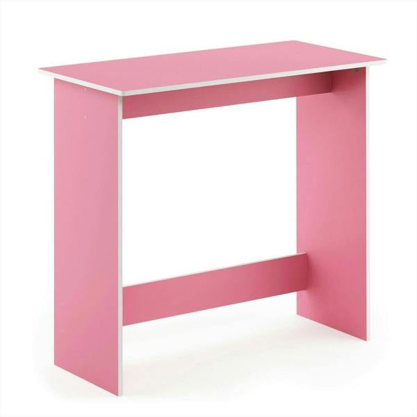 WALPLUS Contemporary Table | Simplistic Study Table, Pink/White with Functional Design