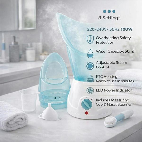 Dragodirect Facial Sauna Steamer & Inhaler Spa Pore Cleanser Nose Steamb