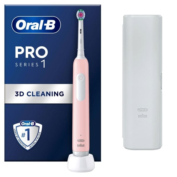 Oral-B Pro Series 1 Electric Toothbrush, Designed By Braun - Pink