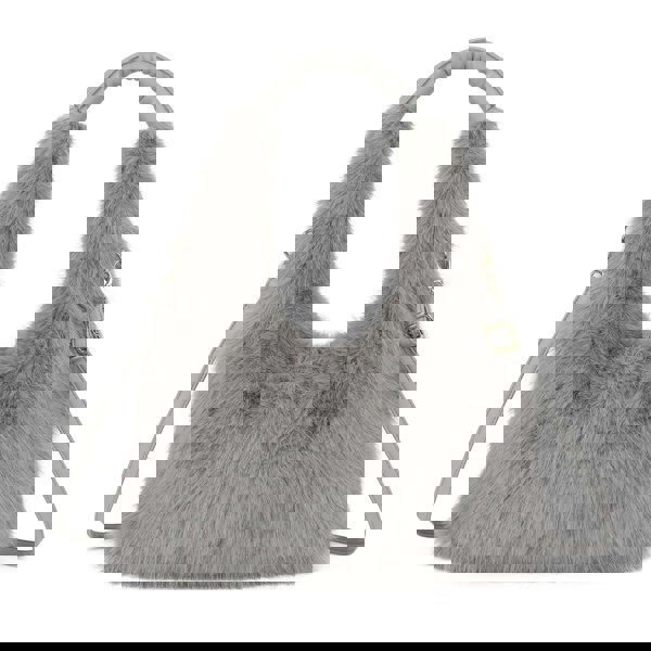 Kitise Spacious Faux Fur Hobo Shoulder Bag Crossbody Strap