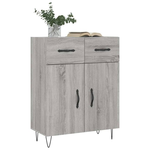 Berkfield Sideboard Grey Sonoma 69.5x34x90 cm Engineered Wood