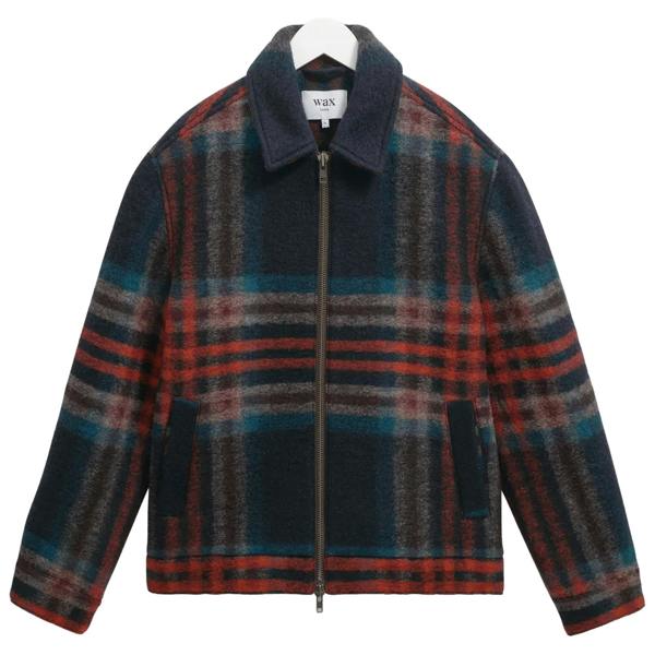 Wax London Heath Jacket Wool Check