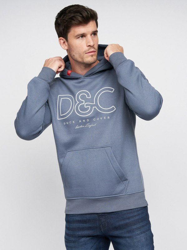 Duck and Cover Icarusa Hoodie - Denim Blue