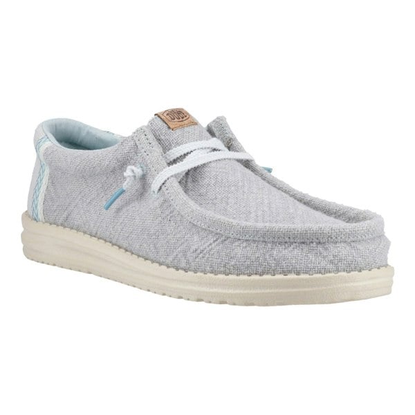 HEYDUDE Wally Jute Jute Men's Cloud Blue/Dawn Blue Moccasins Shoes