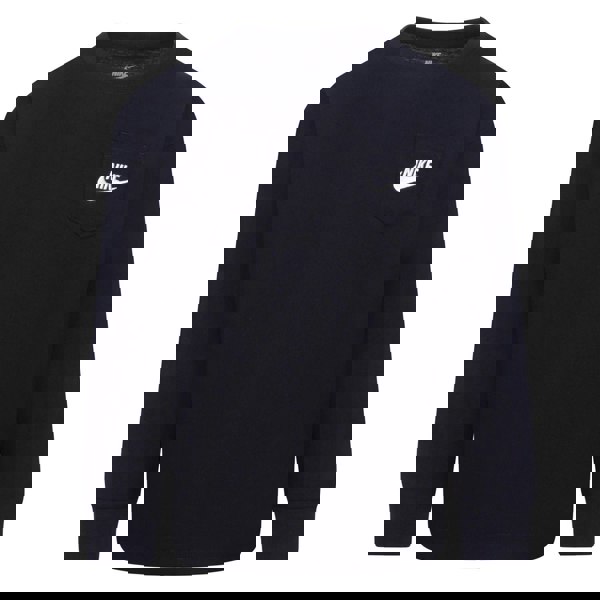 Nike Childrens/Kids Relaxed Fit Long-Sleeved Sweatshirt - Black