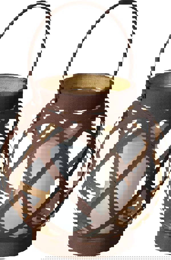 Luxform Solar Mtl Rattan Effect Table Lantern 2Pk