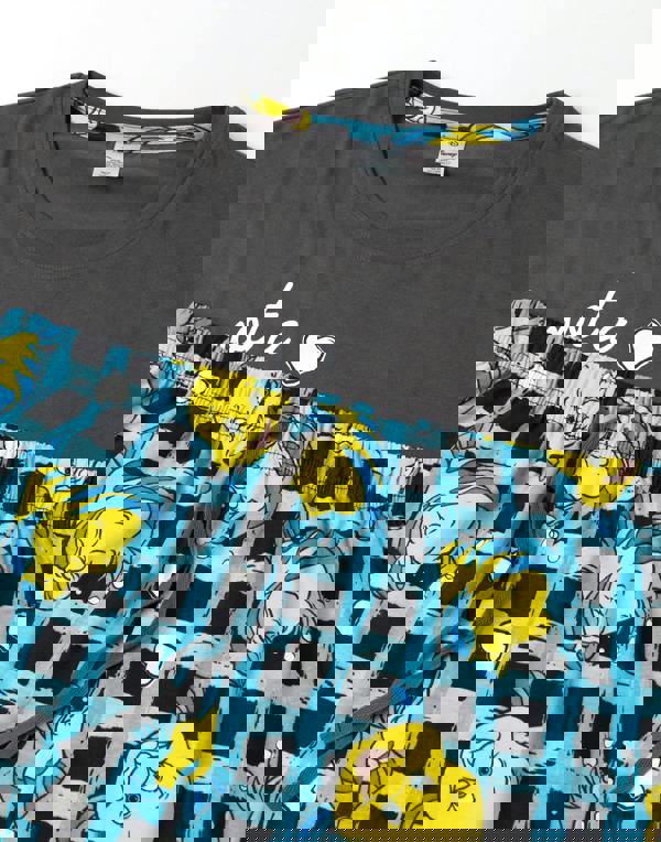 Disney Womens Grey The Little Mermaid And Flounder Short Sleeve Long Leg Pyjama Set