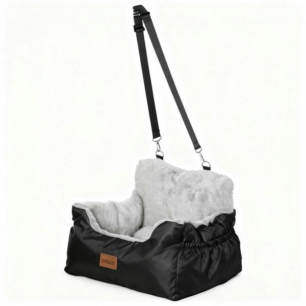 Skylos Small Dog Booster Car Seat Dog Washable Pet Travel Bed With Leash Storage
