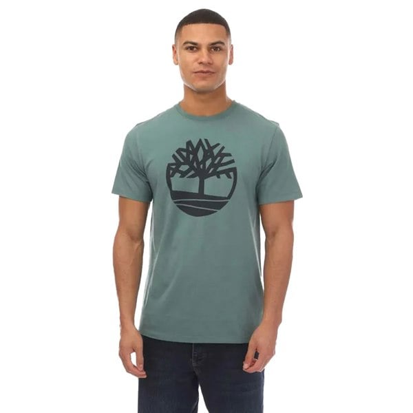 Timberland Mens Kennebec River Tree Logo T-Shirt - Teal