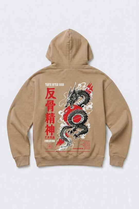 London Attitude Tokyo After Dark Graphic Hoodie