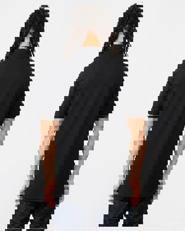 Lyle & Scott Tonal Eagle Mens Polo Shirt - Z865 Jet Black