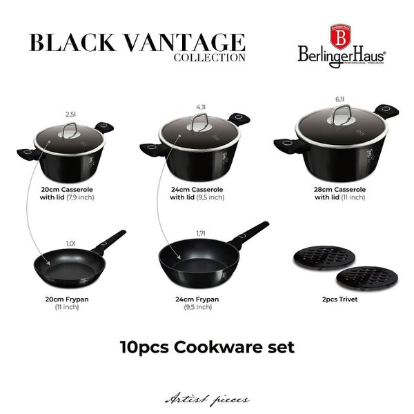 Berlinger Haus 10 pcs cookware set Berlinger Haus BH8231